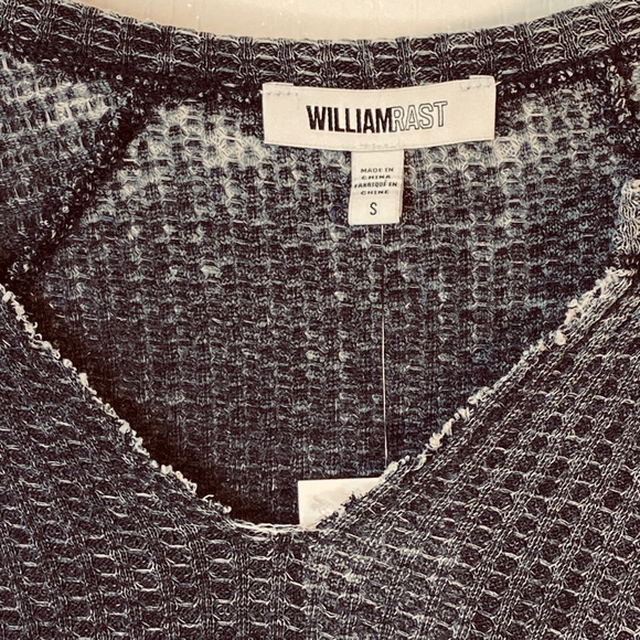 William Rast, Waffle Knit Long Sleeve, Gray, Small - Picture 6 of 10